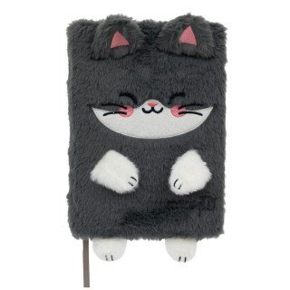 Caderno A5 peluche - Cat